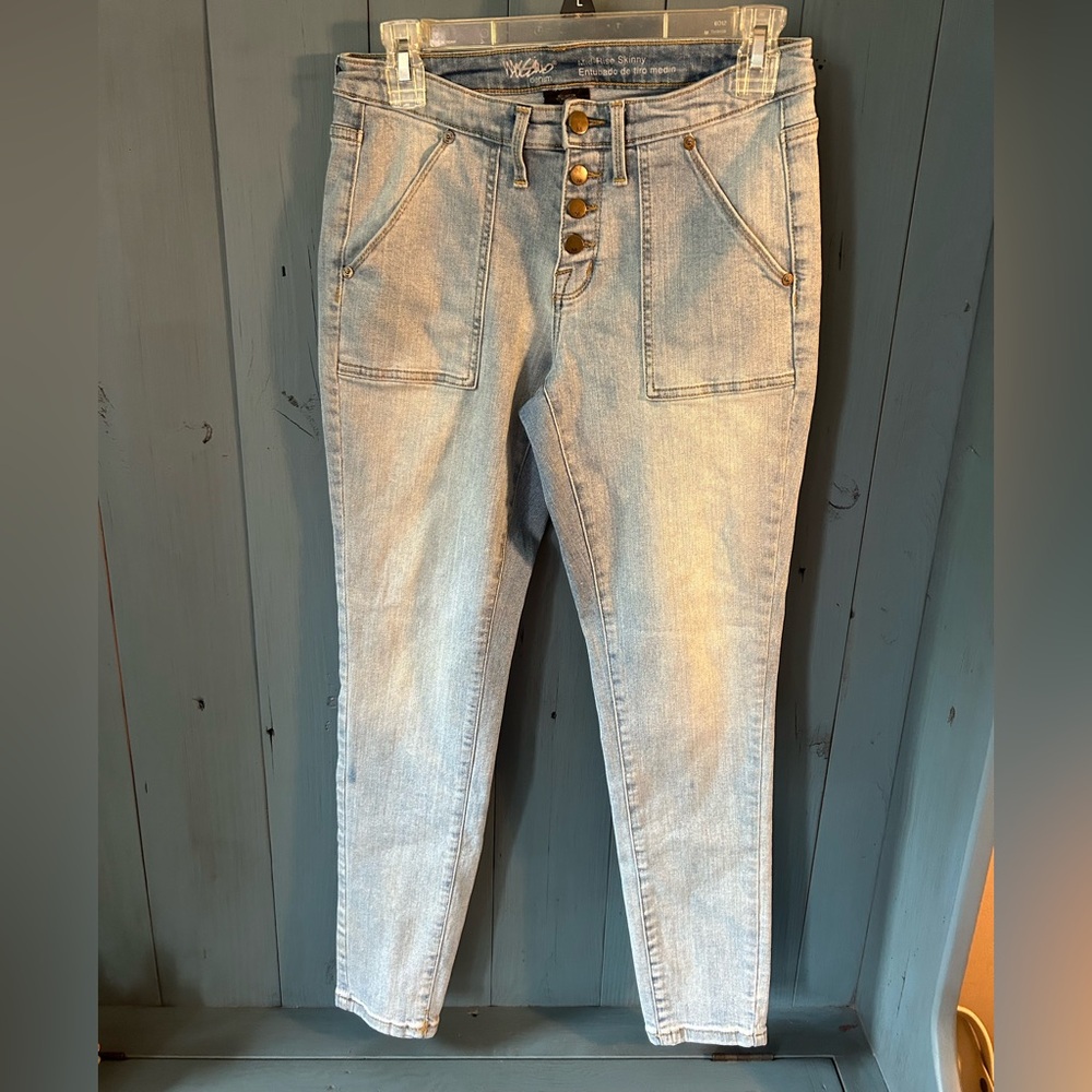 Target Mossimo Women's Light Blue Mid-Rise Skinny Jeans | Sz 6R/28